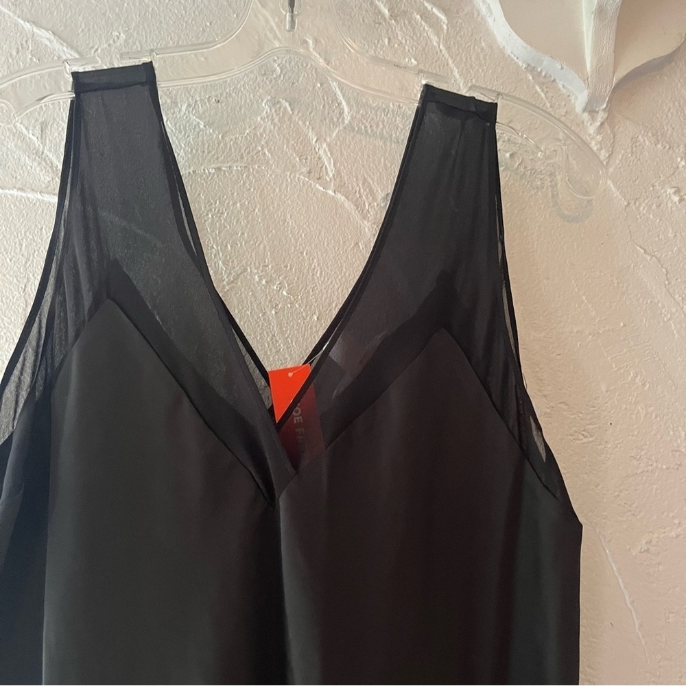 Joe Fresh Black V-Neck Midi Dress - Picture 4 of 6